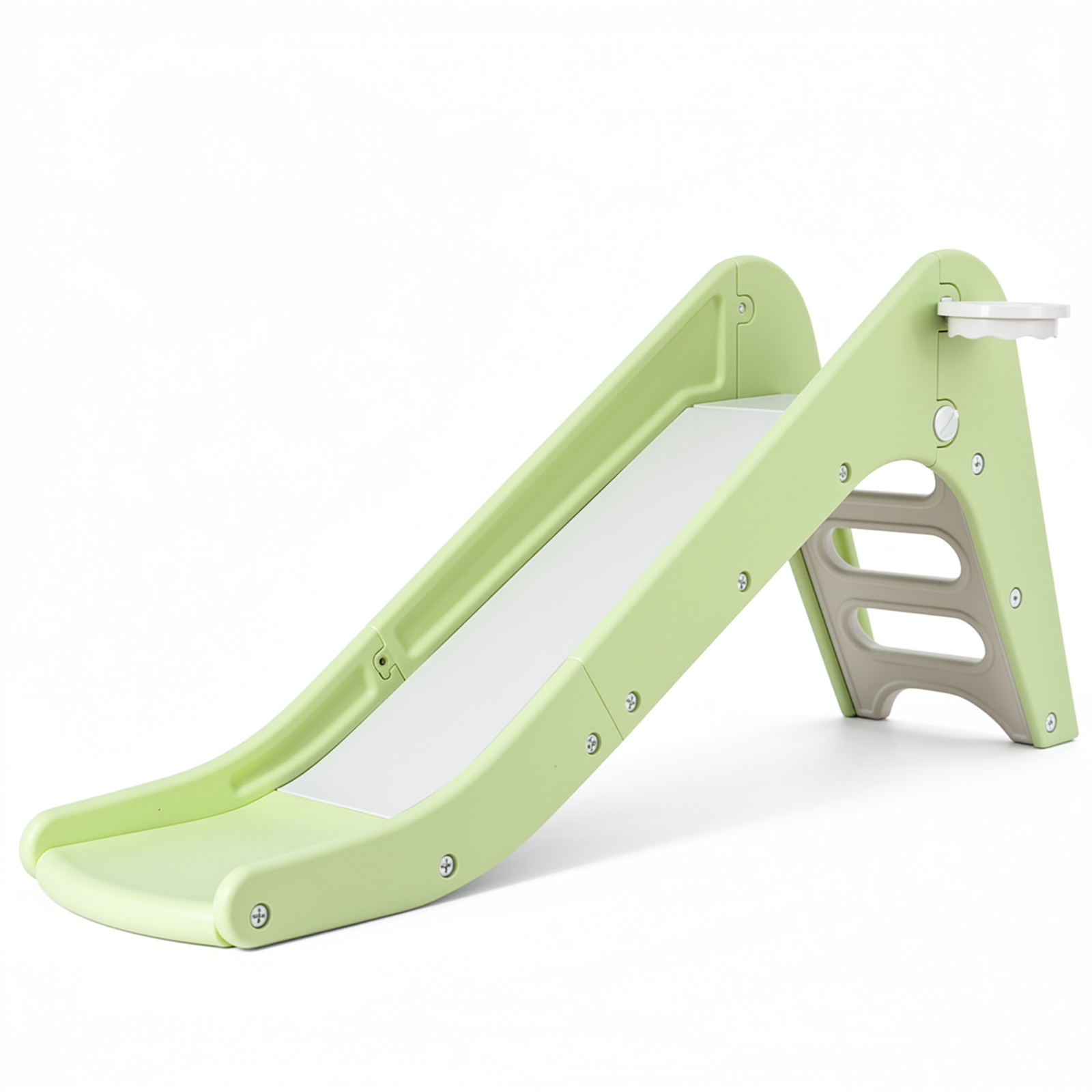 TLSUNNY Kids Slide Climber Set with Basketball Hoop, Durable Freestanding Stair Slides for Indoor Outdoor Play