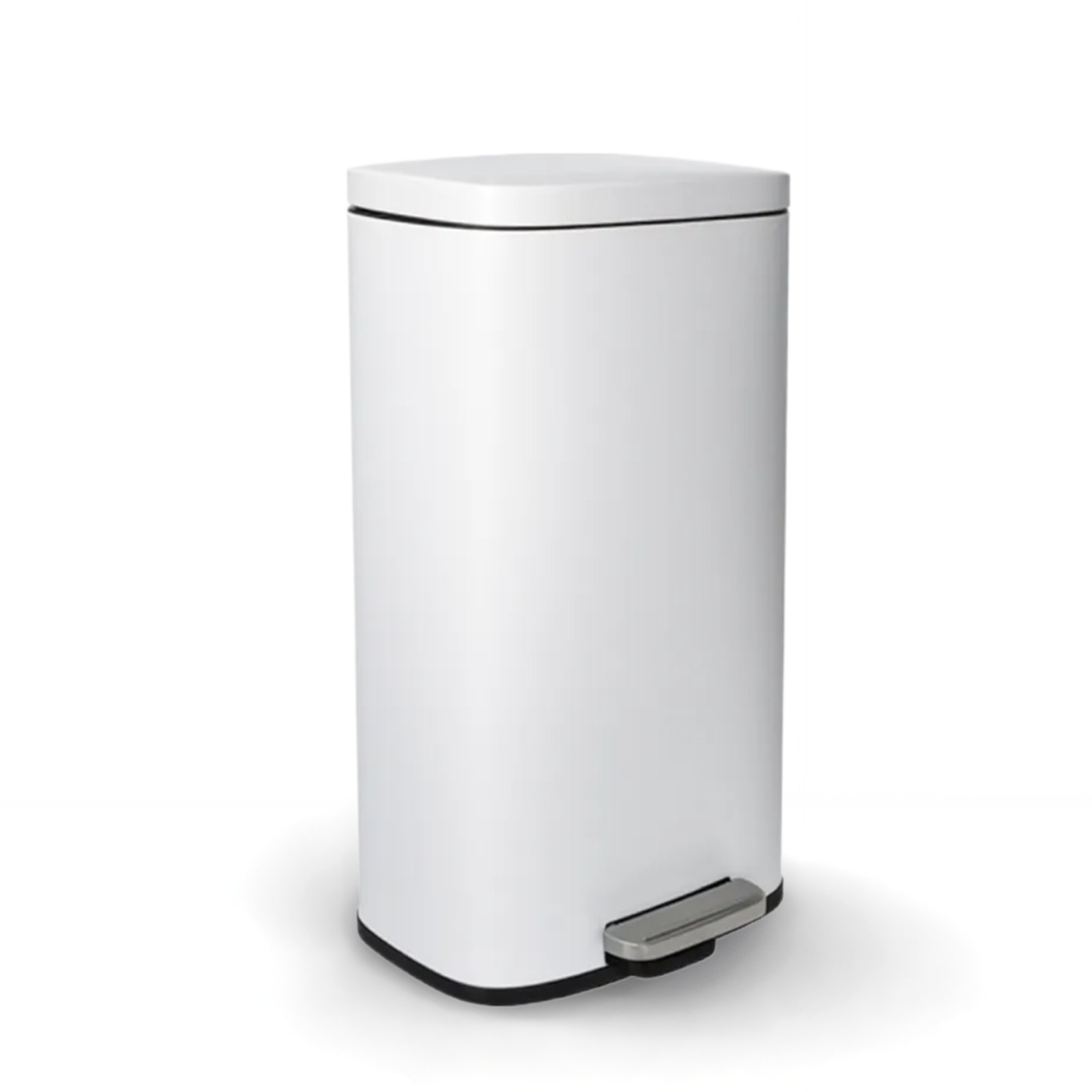 TLSUNNY 8/13.2 Gallon Step Trash Can, Stainless Steel Garbage Bin, Soft-Close Rubbish Bin with Removable Plastic Inner Bucket, Fingerprint-Proof, Lid Dustbin, Suit for Kitchen Home