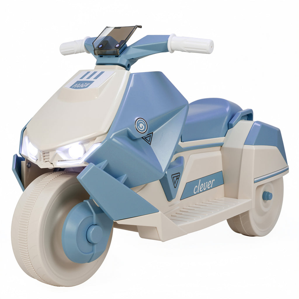 TLSUNNY Kids Ride-On Motorcycle, 6V Battery Powered with Non-Slip Tires & Sounds, Indoor/Outdoor Play Vehicle