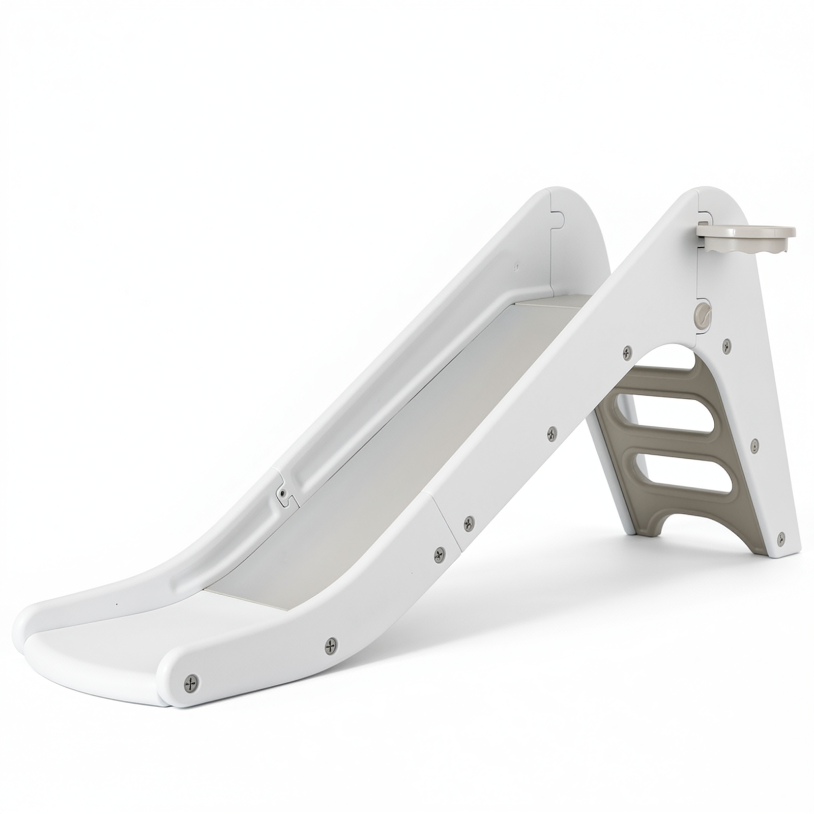 TLSUNNY Kids Slide Climber Set with Basketball Hoop, Durable Freestanding Stair Slides for Indoor Outdoor Play