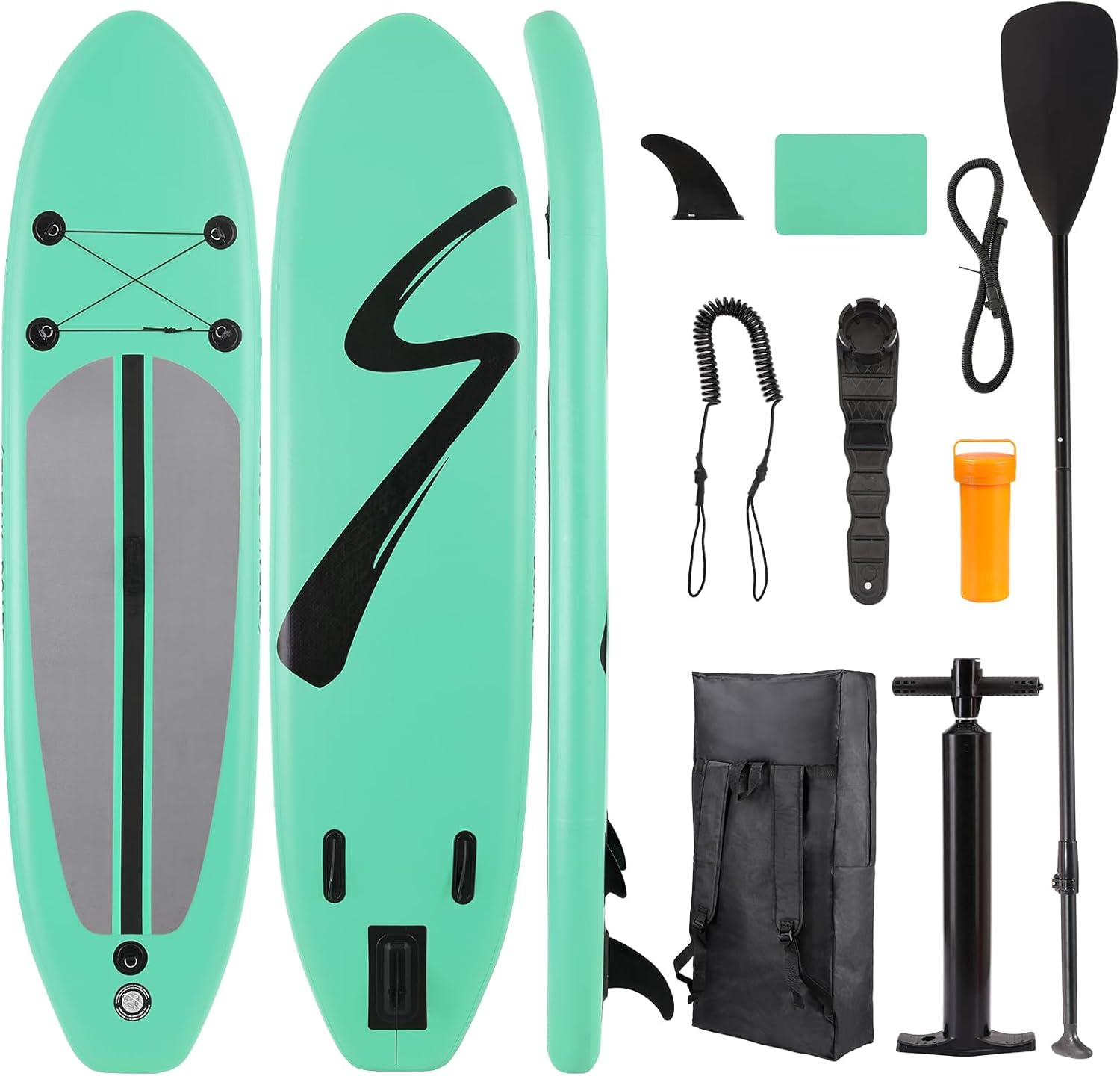 TLSUNNY Inflatable Stand Up Paddle Board, 10/11/12Ft Surfboard 6'' Thick SUP Paddle Board, with Carrying Bag, Hand Pump, Air Pump