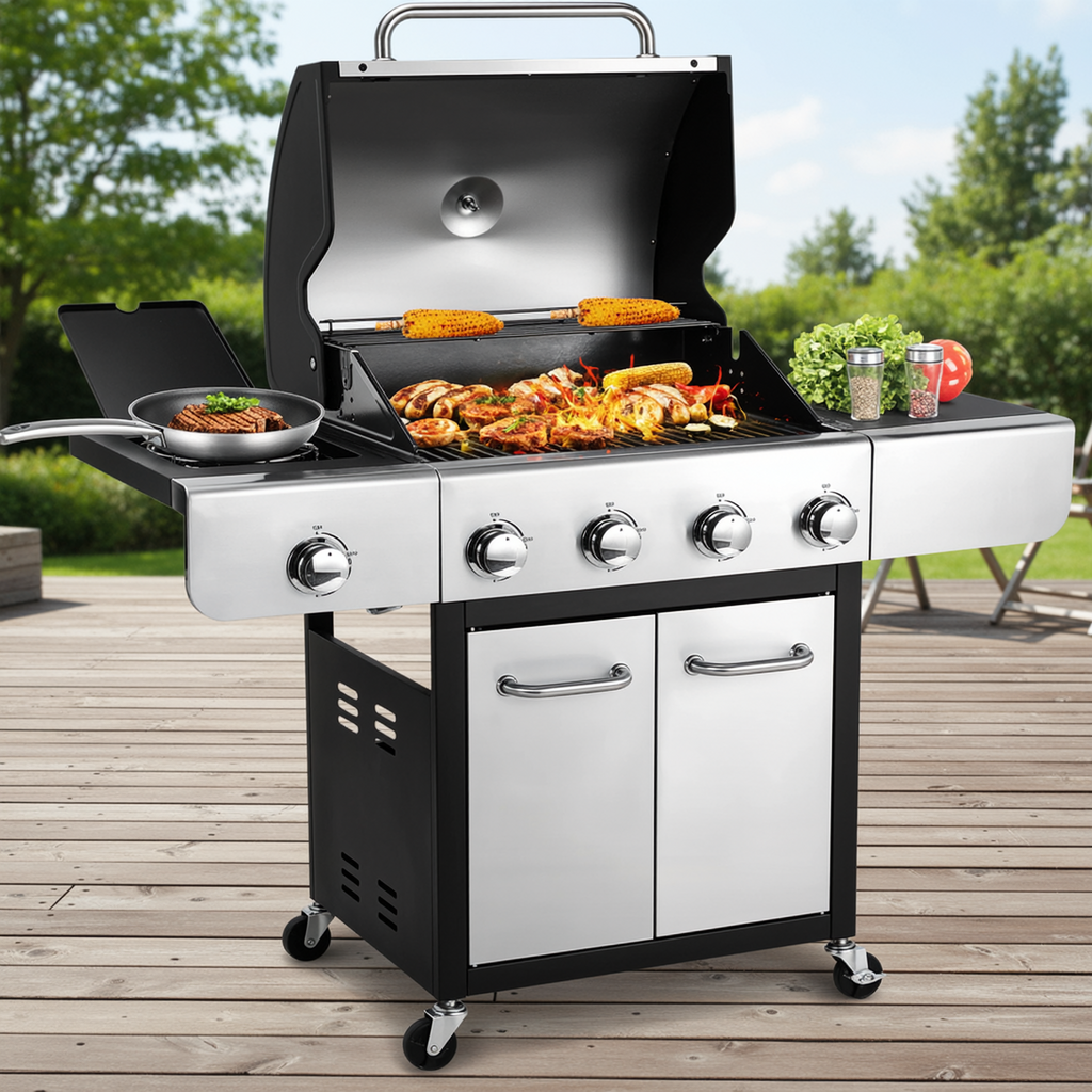 TLSUNNY 24'' Portable Propane Fire Pit, 58,000 BTU Smokeless Firebowl, w/ Cover & Lava Rocks, for Patio, Outdoor