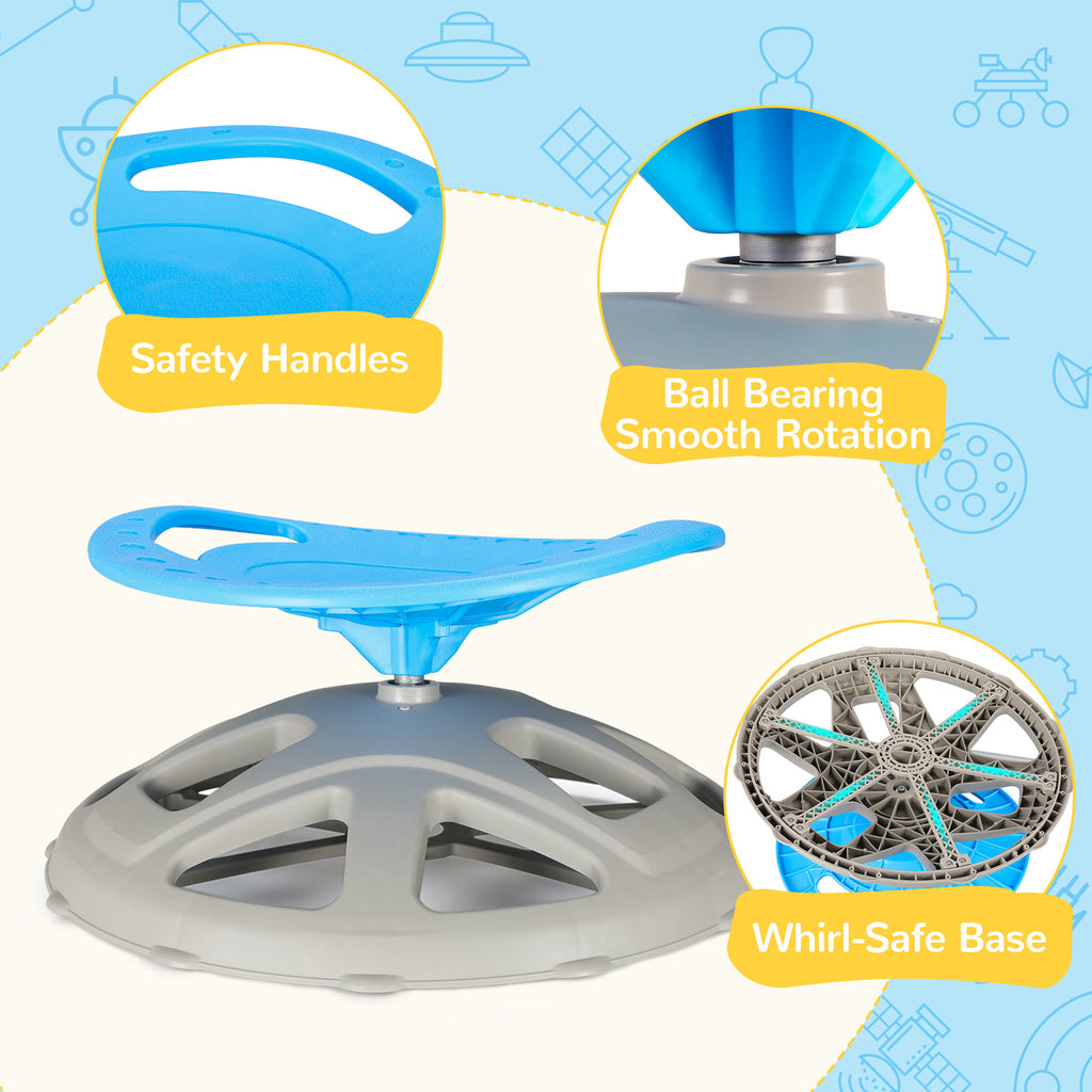 TLSUNNY Spinning Chair for Autistic,360° Swivel Sensory Seat for Teens with ADHD/Autism, Balance Training