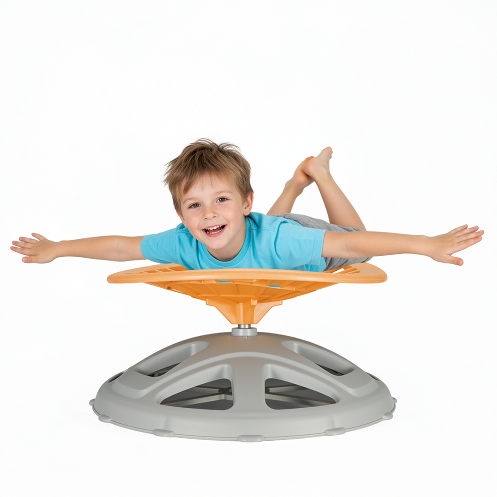 TLSUNNY Spinning Chair for Autistic,360° Swivel Sensory Seat for Teens with ADHD/Autism, Balance Training