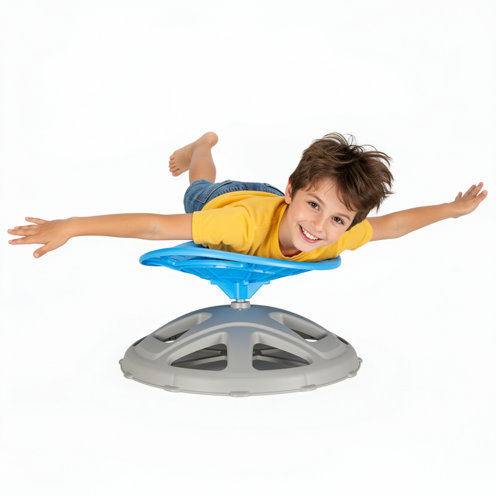 TLSUNNY Spinning Chair for Autistic,360° Swivel Sensory Seat for Teens with ADHD/Autism, Balance Training