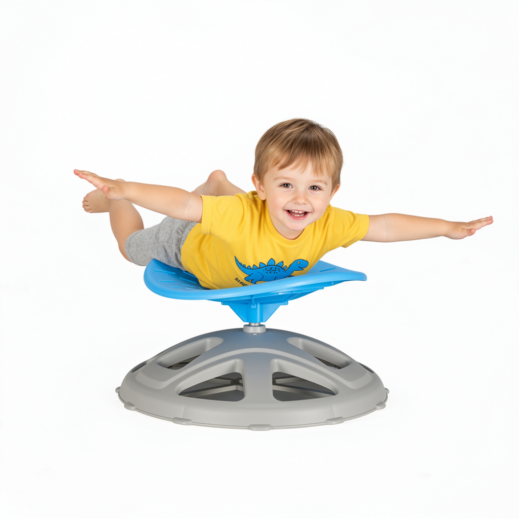 TLSUNNY Spinning Chair for Autistic,360° Swivel Sensory Seat for Teens with ADHD/Autism, Balance Training