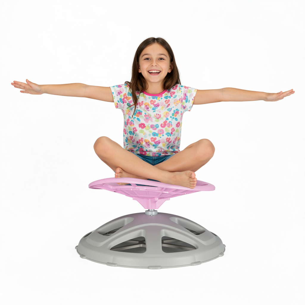 TLSUNNY Spinning Chair for Autistic,360° Swivel Sensory Seat for Teens with ADHD/Autism, Balance Training