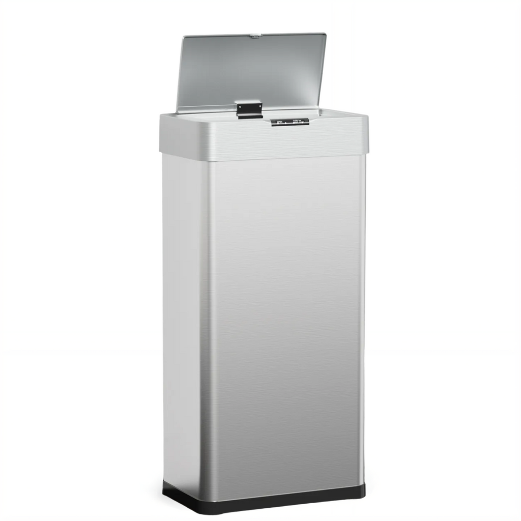 TLSUNNY Automatic Trash Can, 13.2/16/18.5/21.1 Gallon Stainless Steel, Motion Sensor Hands Free Soft Close Lid Garbage Biner