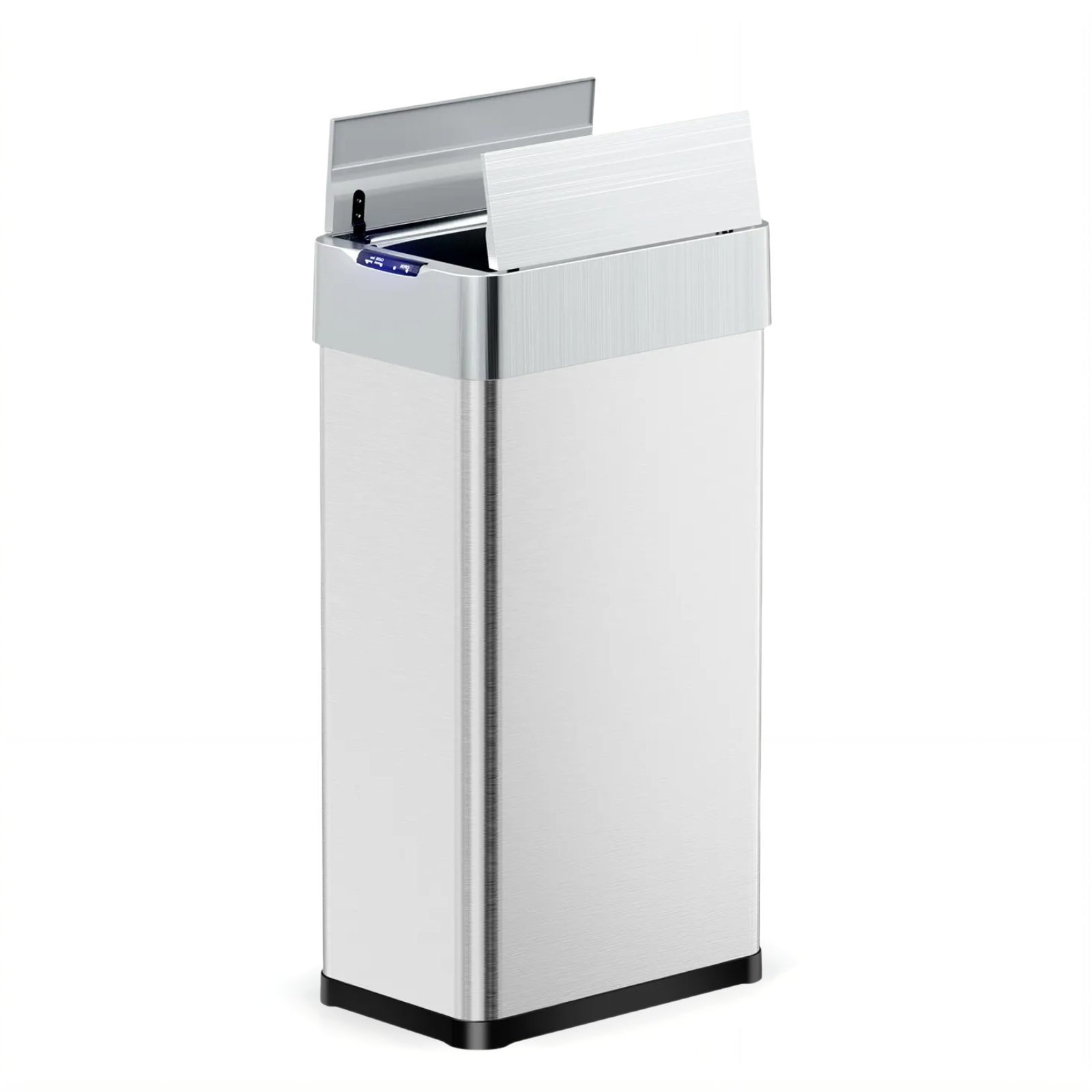 TLSUNNY 13.2/16/18.5/21.1 Gal Automatic Stainless Steel Trash Can, Motion Sensor Kitchen Garbage Can with Soft-Close, Wings-Open Touchless Trash Can for Living, Dining Room