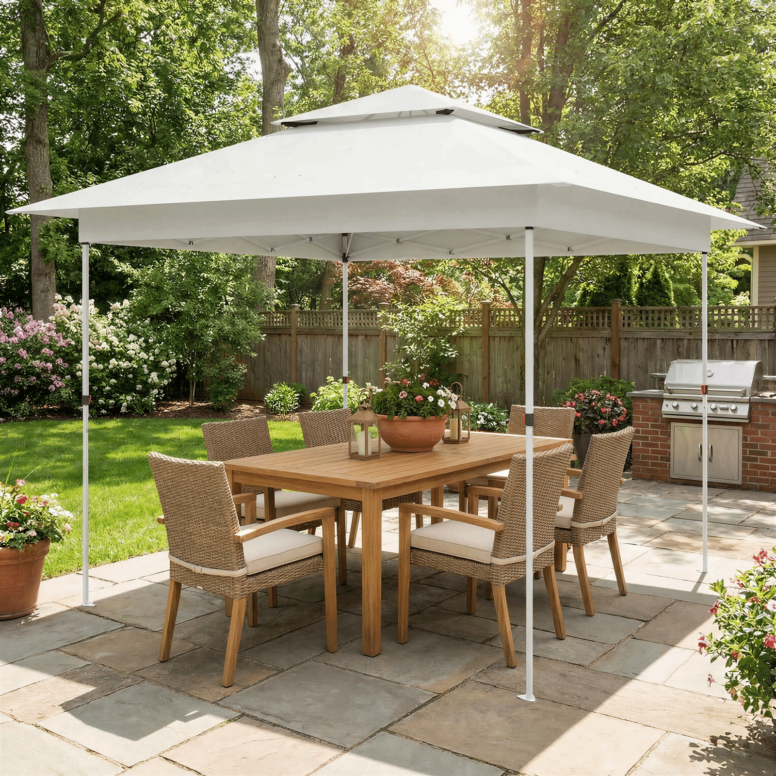 TLSUNNY 12x12 ft Pop-up Canopy Tent, Outdoor Commercial Height Adjusta TLSUNNY 12x12 ft Pop-up Canopy Tent, Outdoor Commercial Height Adjusta
